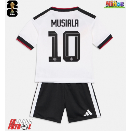 Alemania Jamal Musiala #10 Primera Equipación Niños Mundial 2026 Manga Corta (+ Pantalones cortos)